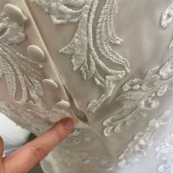 Ivory Blush Wedding Dress Bridal Gown - Picture 9 of 10